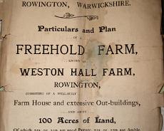 S0907 Sale details for Weston Hall Farm in 1907