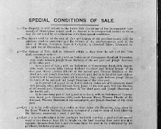 S1706 Farm sale 1917: conditions of sale
