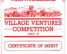 Lapworth Awards_0002 Certificate of Merit awarded to Lapworth Players Newsletter in Village Ventures Competition 1987