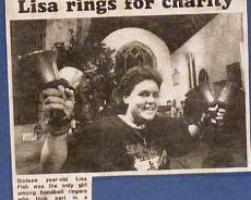 P1019J-8 Lisa Fish, charity handbell ringing 1988