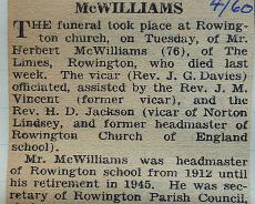 P1020341 Death of Herbert McWilliams 1960