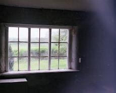 S4307-001 Interior of Blythe Cottage before restoration
