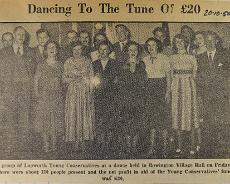 DSC00412 Young Conservatives fundraising dance in Rowington Village Hall in 1950
