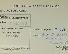 DSC00417 Polling Card - 1951