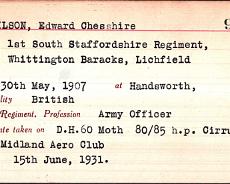 Edward Chesshire Wilson2 Edward Chesshire Wilson - Royal Aero Club Certificate - June 1931