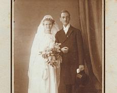 140722_0007 Fritz Perras, once a PoW in Rowington, on his wedding in Germany in 1922