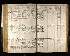 31421_BH16231-00377 German Army roster book with entry for Fritz Perras showing him to have been captured at the battle of Fricourt on 1st July 1917 and held prisoner in England