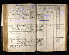 Perras war roster German Army roster book with entry for Fritz Perras showing him to have been captured at the battle of Fricourt on 1st July 1917 and held prisoner in England...