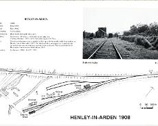 Henley Station layout 1908 map of the old station © 'Great Western Engine Sheds 1837-1947' by E. Lyons & E.Mountford.