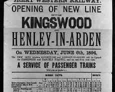 S0507 Opening of Rowington branch from Kingswood to Henley-in-Arden - 1894