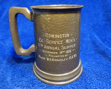 DSC01717 Tankard presented by Major Brindley at the 17th Ex-Servicemen's Supper in 1936