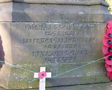P1070038 Lapworth War Memorial detail of East side