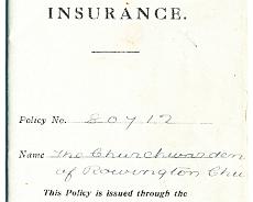 140709_0004 Aircraft insurance policy for Rowington Church 1916